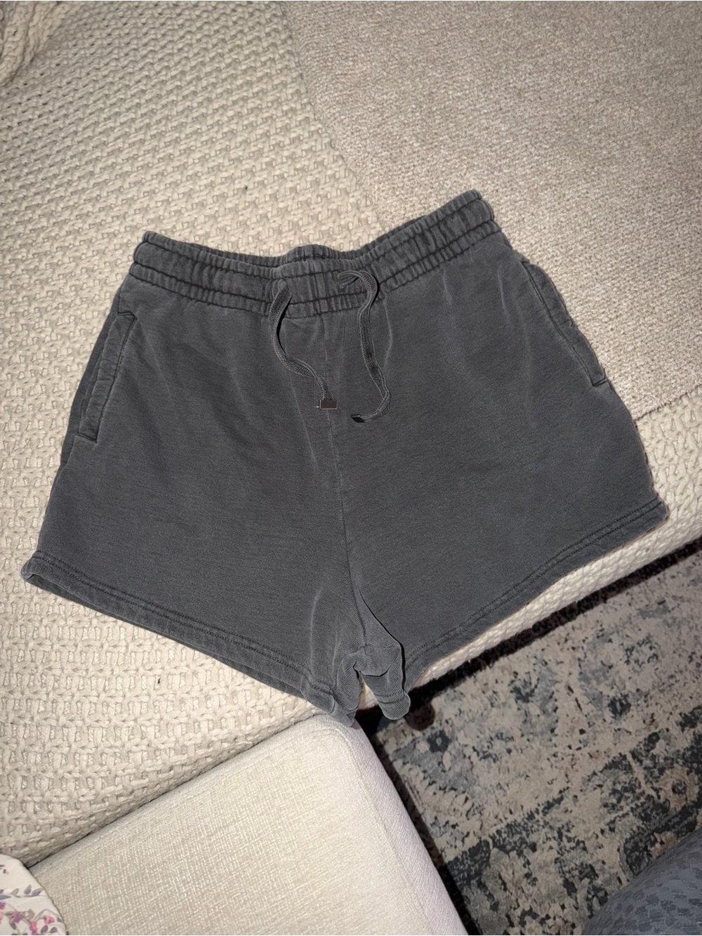 TALENTLESS Charcoal Elastic Waist Athletic Shorts